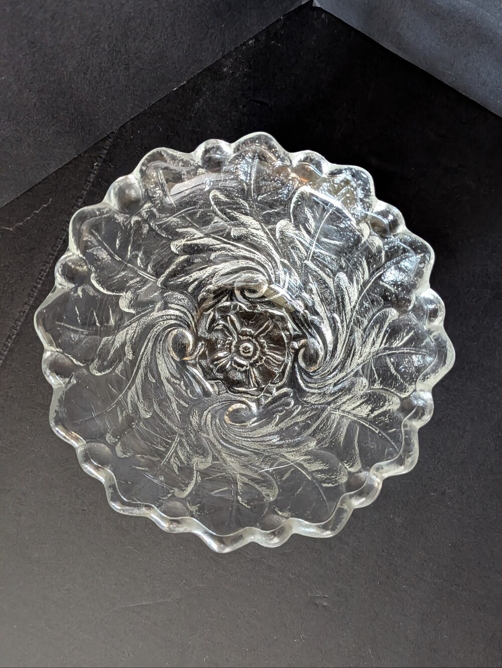 VTG Set Of 7 Indiana Glass Fruit Cocktail Glass Bowls "Wild Rose" Pattern 4.5"